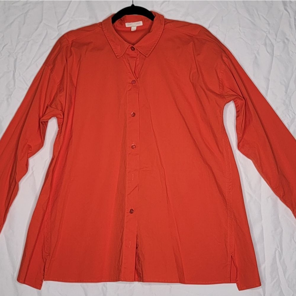Eileen Fisher Orange Blouse Size PL. #173